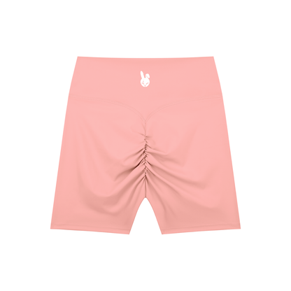 High-Waisted Blend Biker Shorts - LIGHT LOGO