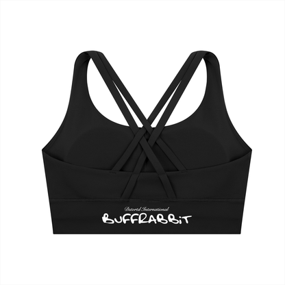 Strappy Criss-Cross Sports Bra - LIGHT LOGO
