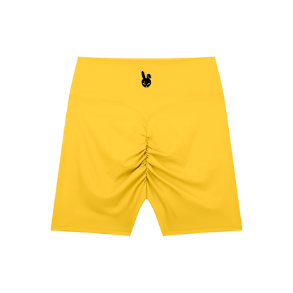High-Waisted Blend Biker Shorts - DARK LOGO
