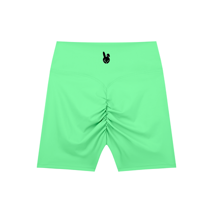 High-Waisted Blend Biker Shorts - DARK LOGO