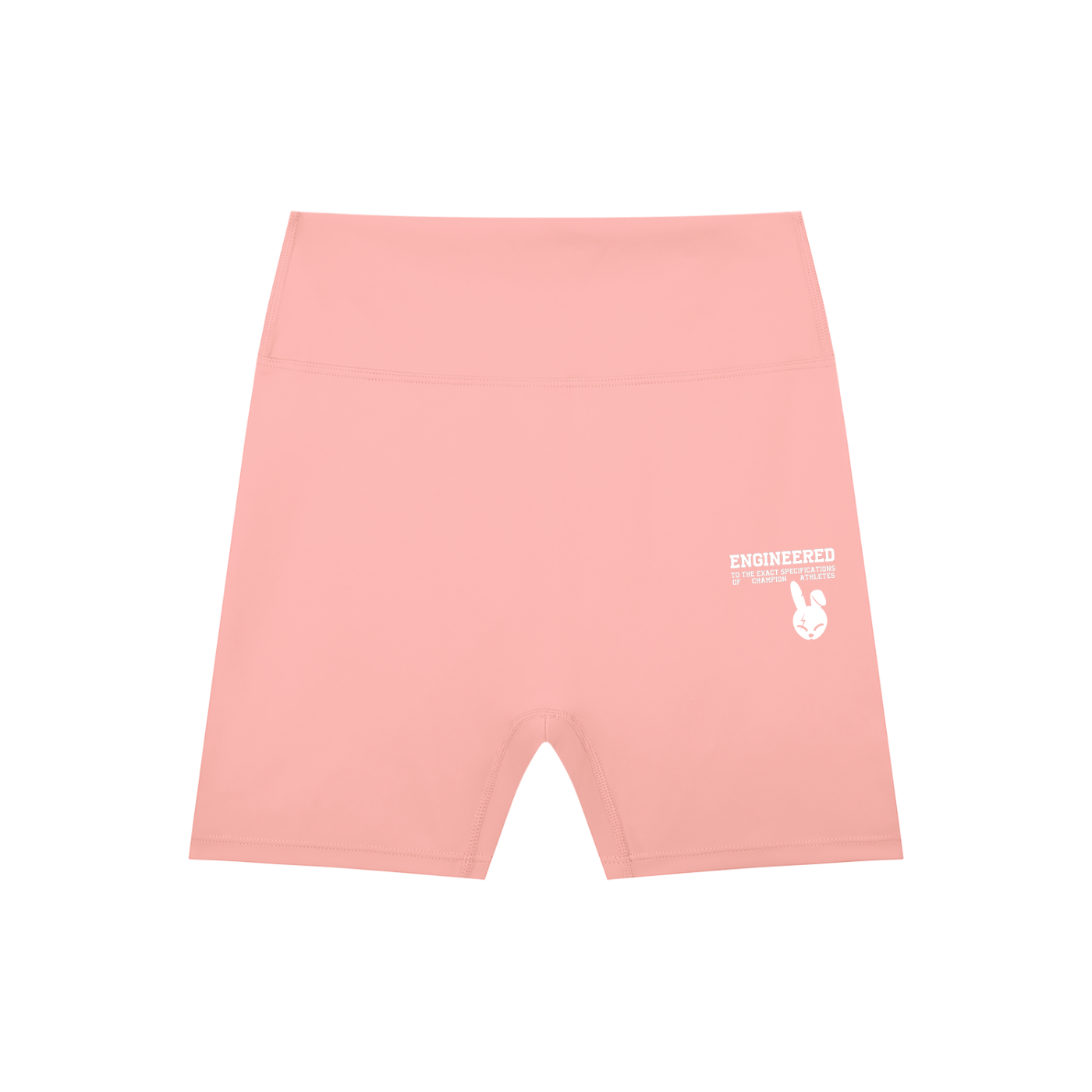 High-Waisted Blend Biker Shorts - LIGHT LOGO