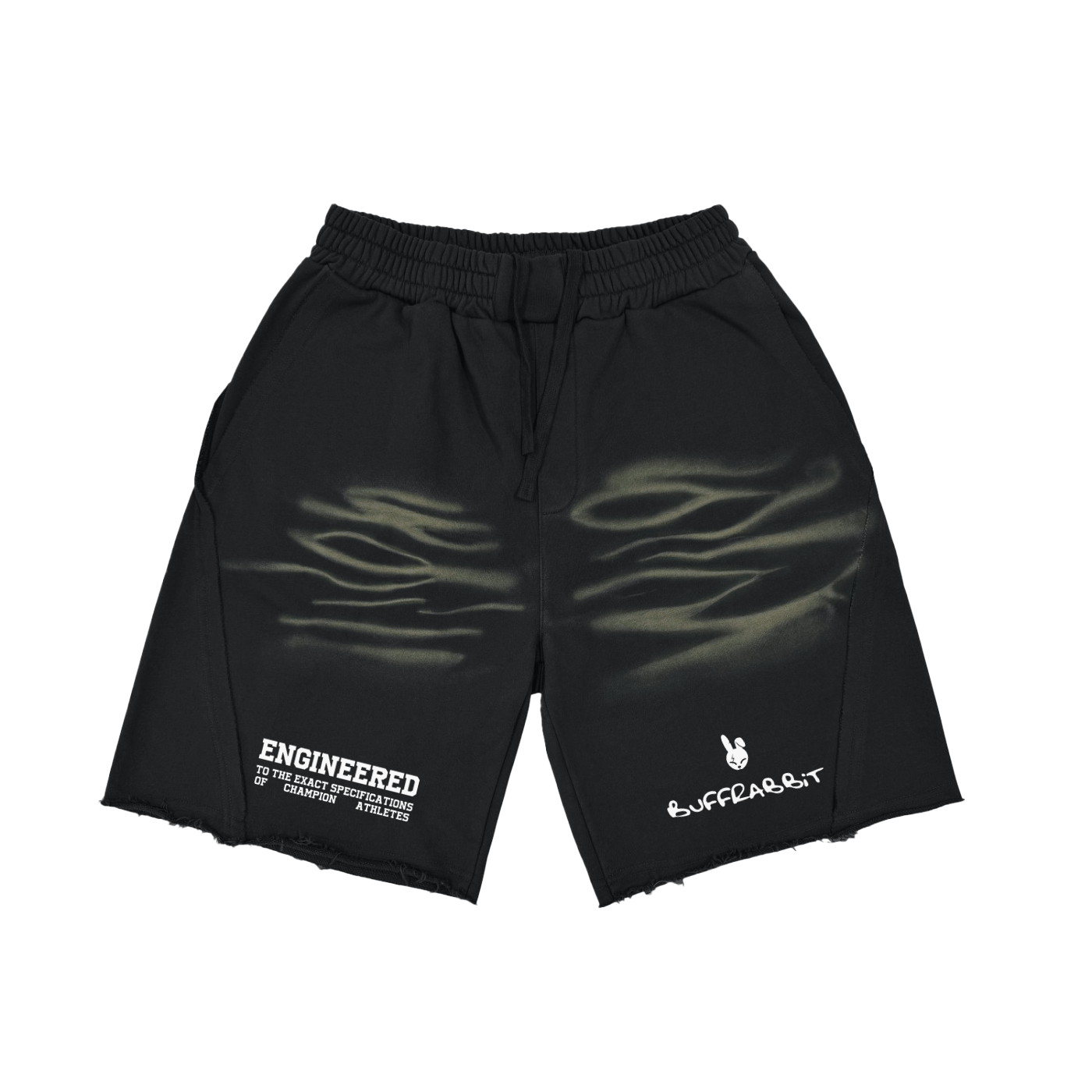 Vintage Washed Tiger Stripes Short Pants