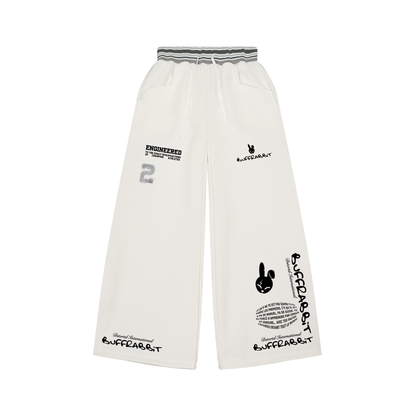 KARATE KID V1 - Striped Waist Wide Leg Pants