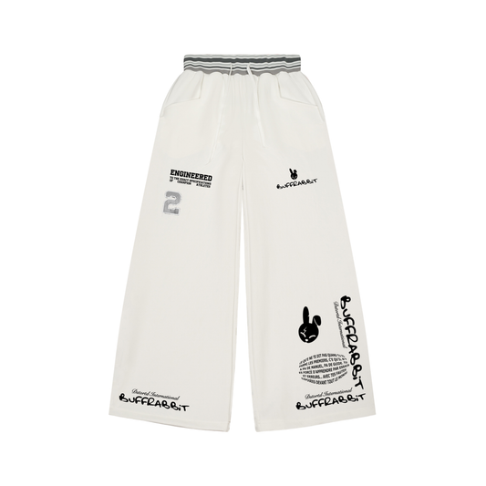 KARATE KID V1 - Striped Waist Wide Leg Pants