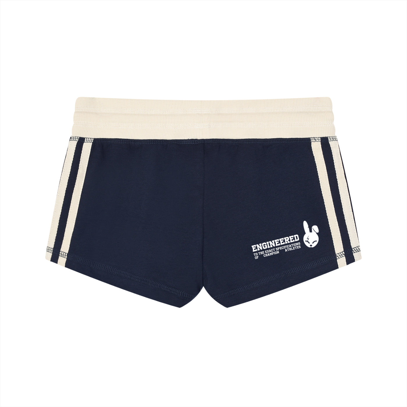 Women's Contrast Stripe Track Shorts - DARK