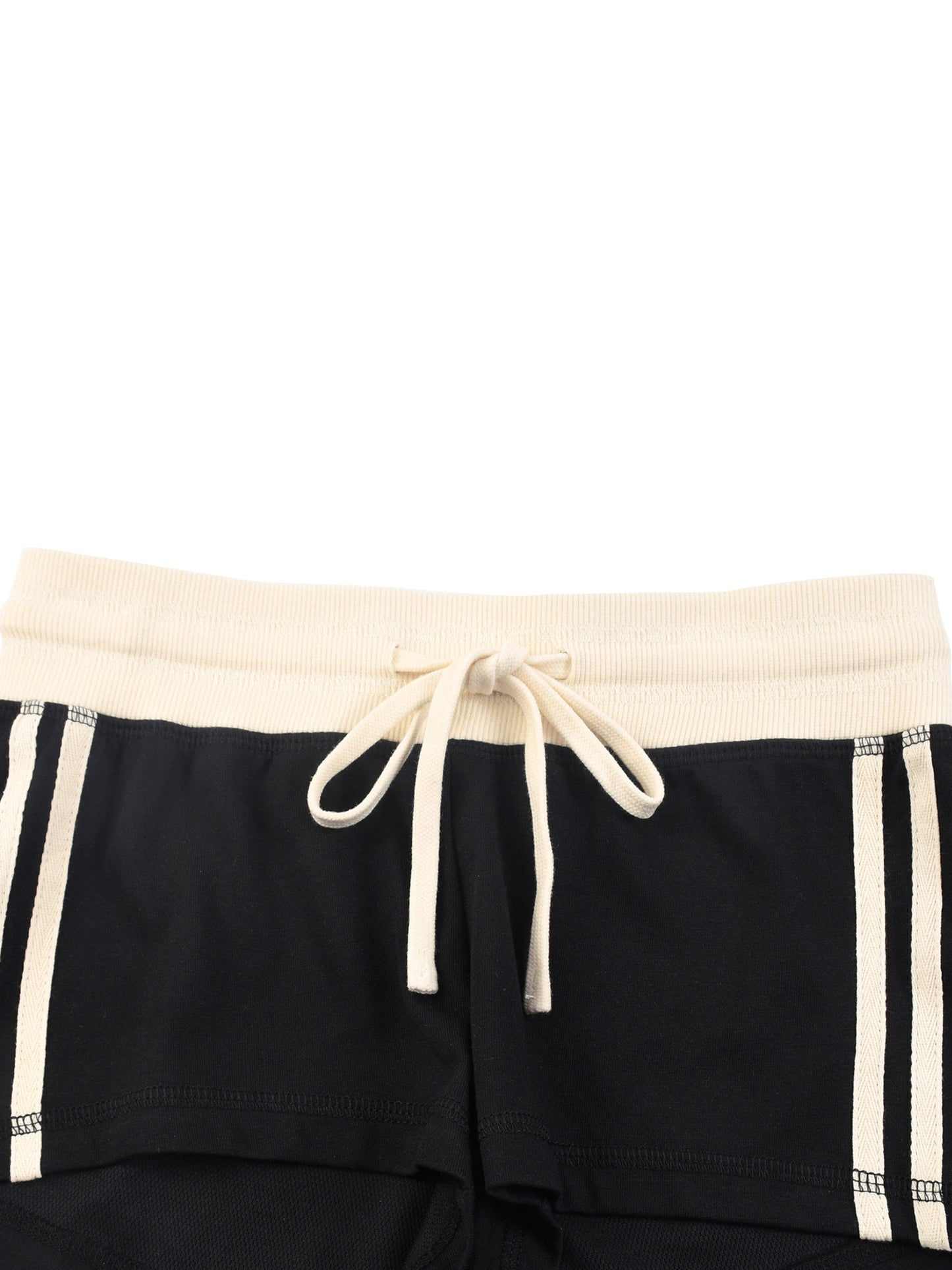 Women's Contrast Stripe Track Shorts - DARK