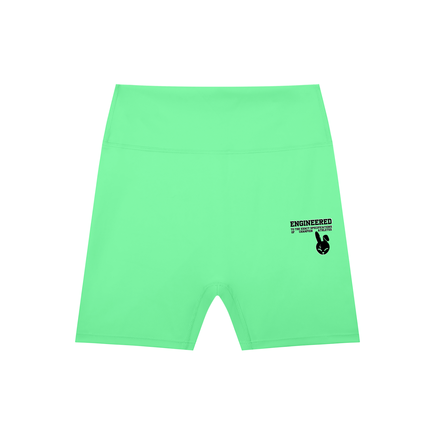 High-Waisted Blend Biker Shorts - DARK LOGO