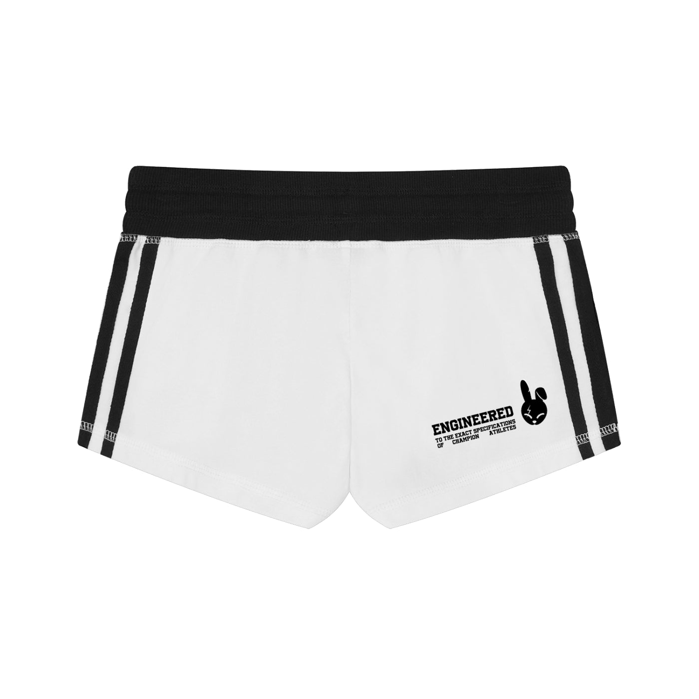 Women's Contrast Stripe Track Shorts - LIGHT