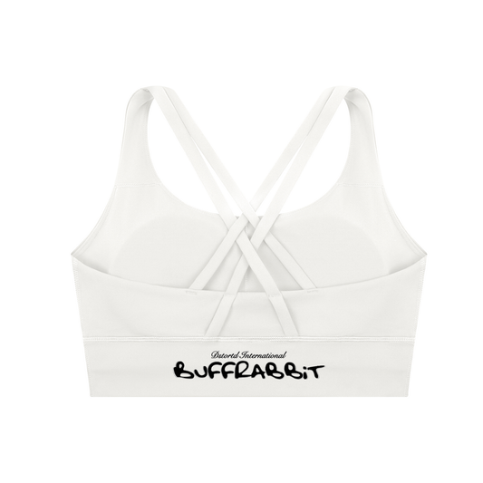 Strappy Criss-Cross Sports Bra - DARK LOGO