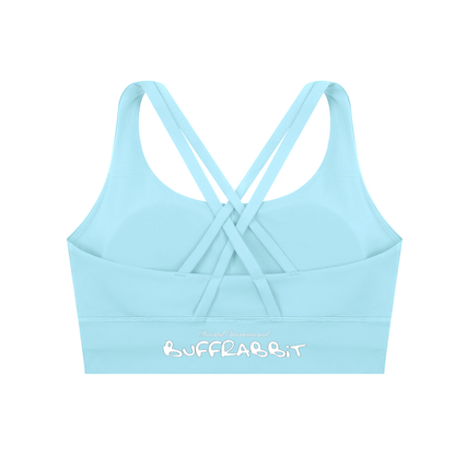 Strappy Criss-Cross Sports Bra - LIGHT LOGO