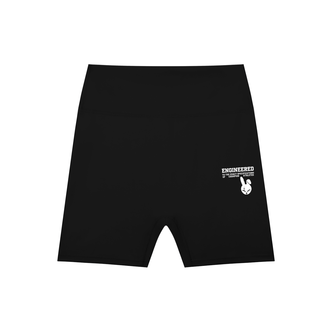 High-Waisted Blend Biker Shorts - LIGHT LOGO