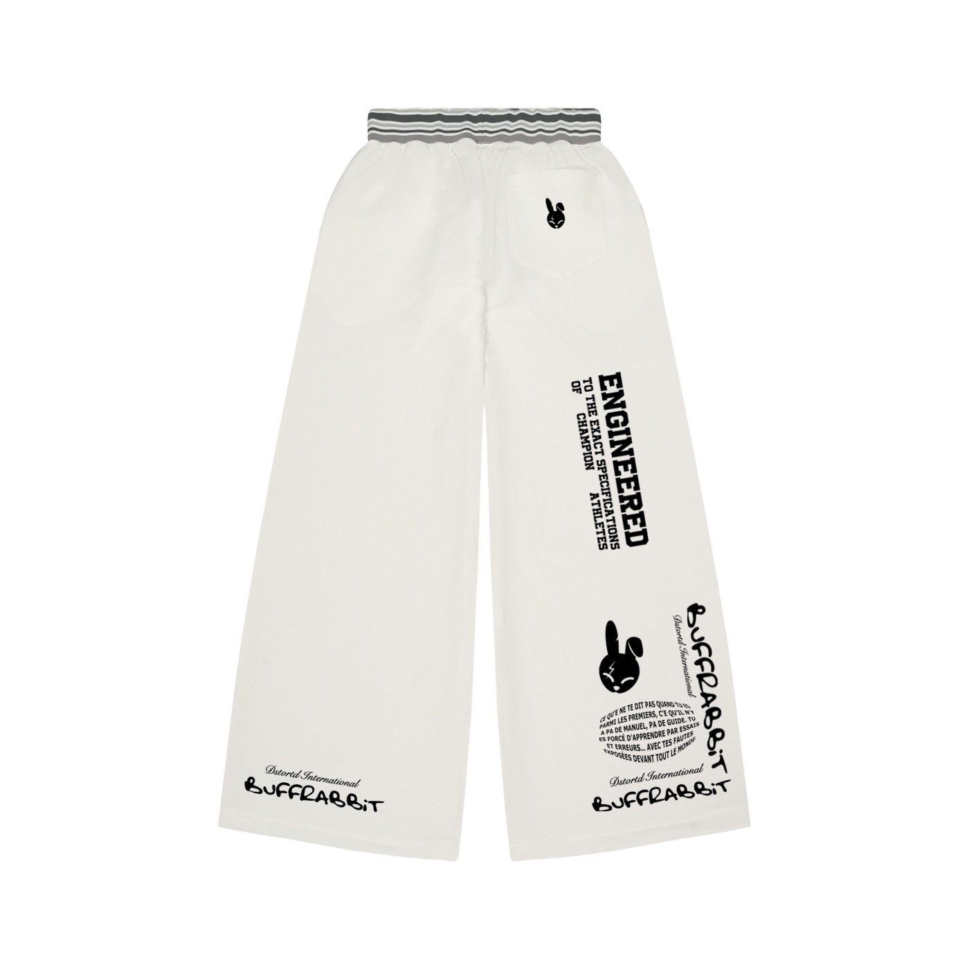 KARATE KID V1 - Striped Waist Wide Leg Pants