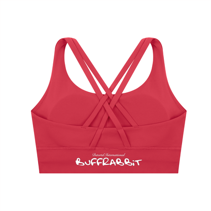 Strappy Criss-Cross Sports Bra - LIGHT LOGO