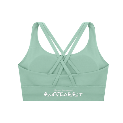 Strappy Criss-Cross Sports Bra - LIGHT LOGO