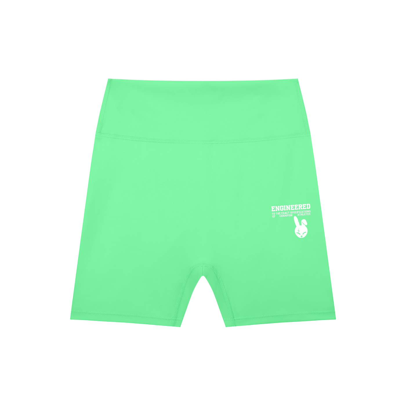 High-Waisted Blend Biker Shorts - LIGHT LOGO