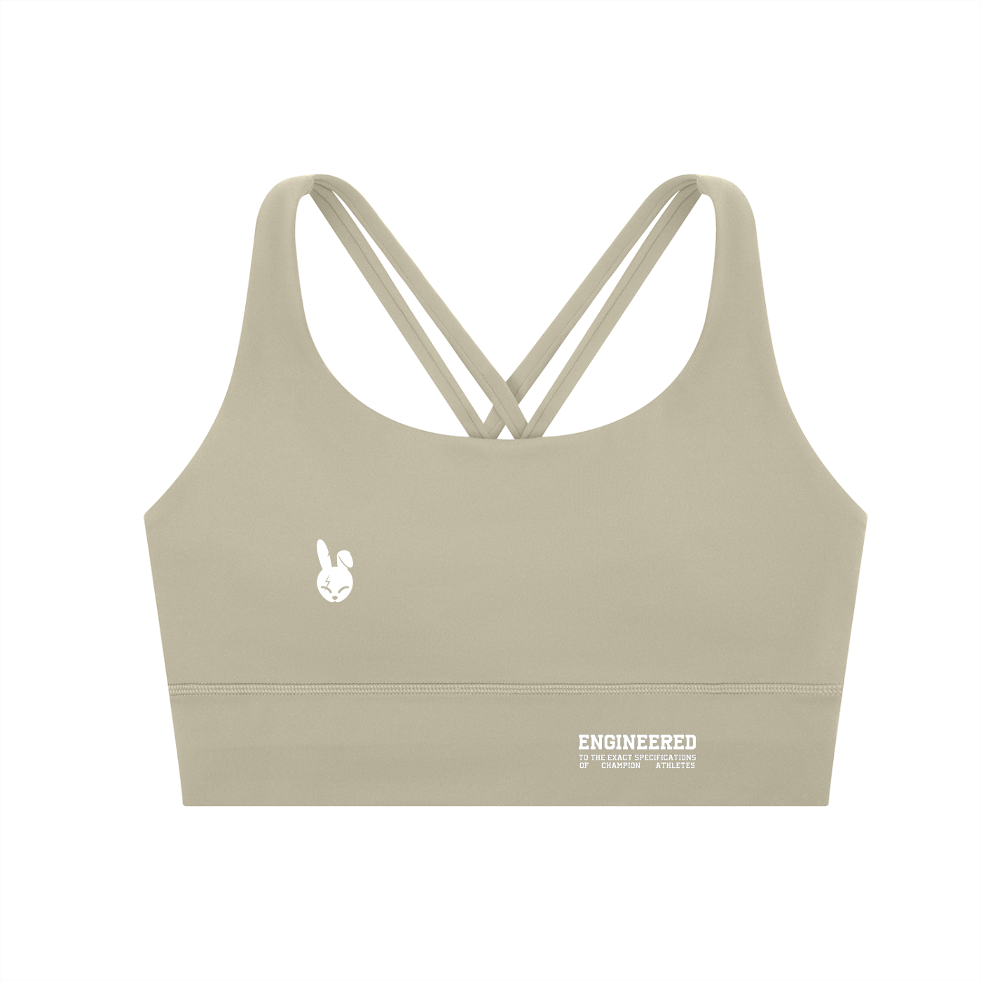 Strappy Criss-Cross Sports Bra - LIGHT LOGO