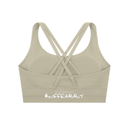 Strappy Criss-Cross Sports Bra - LIGHT LOGO