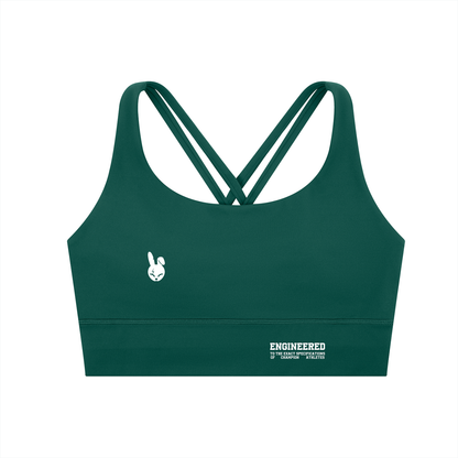 Strappy Criss-Cross Sports Bra - LIGHT LOGO