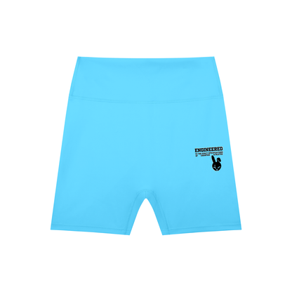 High-Waisted Blend Biker Shorts - DARK LOGO