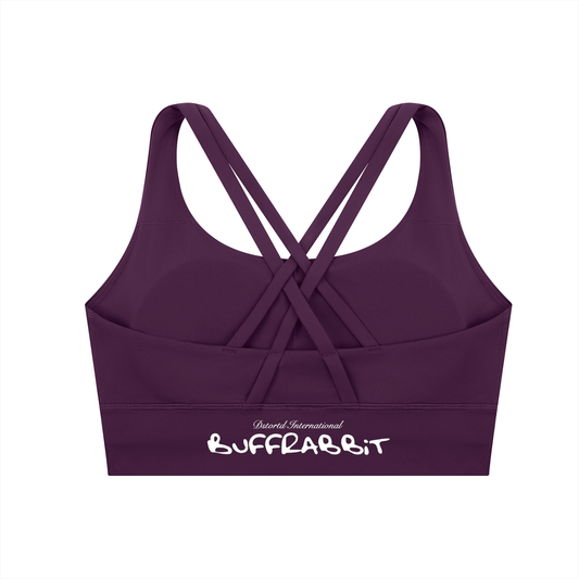 Strappy Criss-Cross Sports Bra - LIGHT LOGO