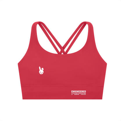 Strappy Criss-Cross Sports Bra - LIGHT LOGO