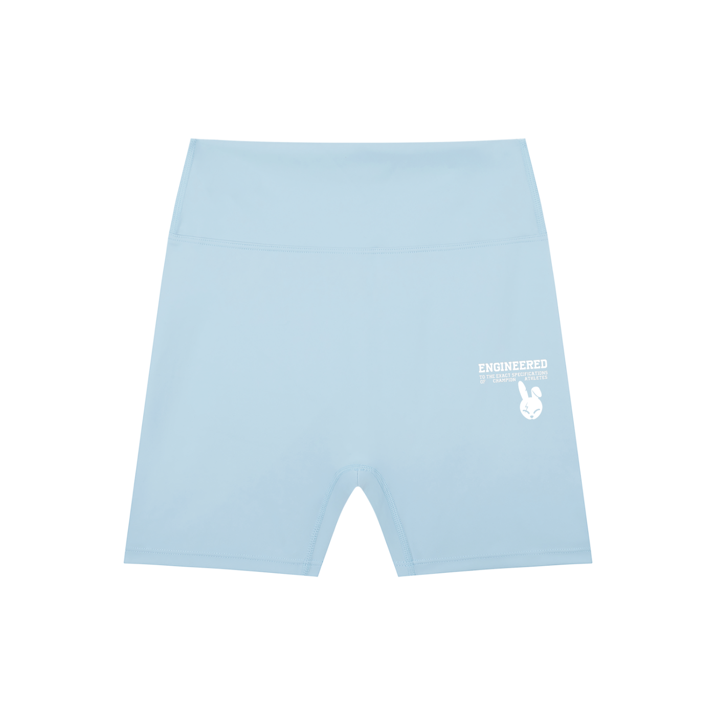 High-Waisted Blend Biker Shorts - LIGHT LOGO