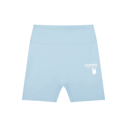 High-Waisted Blend Biker Shorts - LIGHT LOGO