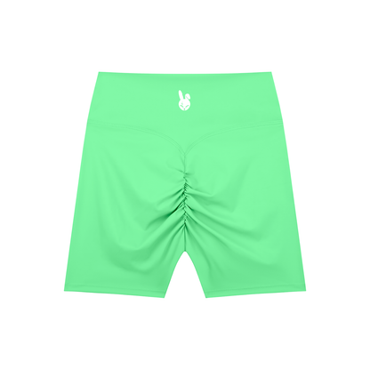 High-Waisted Blend Biker Shorts - LIGHT LOGO