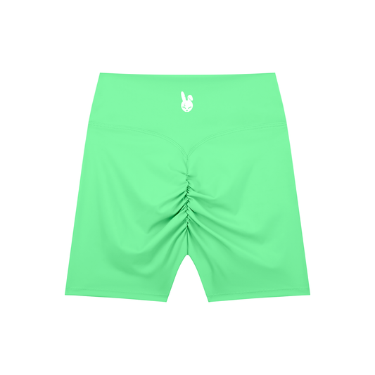 High-Waisted Blend Biker Shorts - LIGHT LOGO