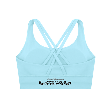 Strappy Criss-Cross Sports Bra - DARK LOGO