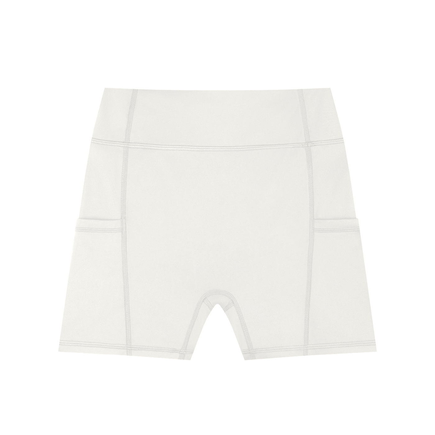 Women's High-Waisted Pocket Biker Shorts - DARK LOGO