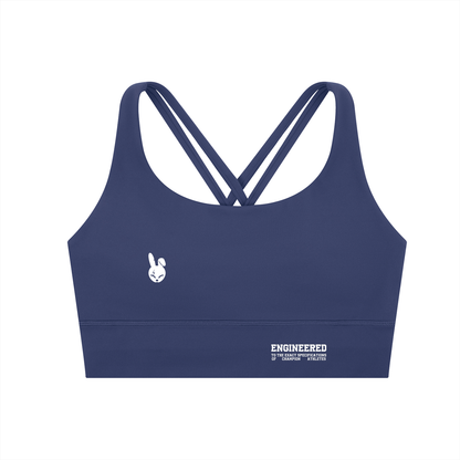 Strappy Criss-Cross Sports Bra - LIGHT LOGO