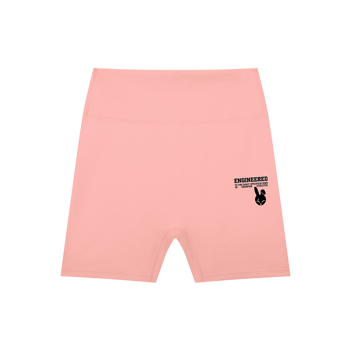 High-Waisted Blend Biker Shorts - DARK LOGO