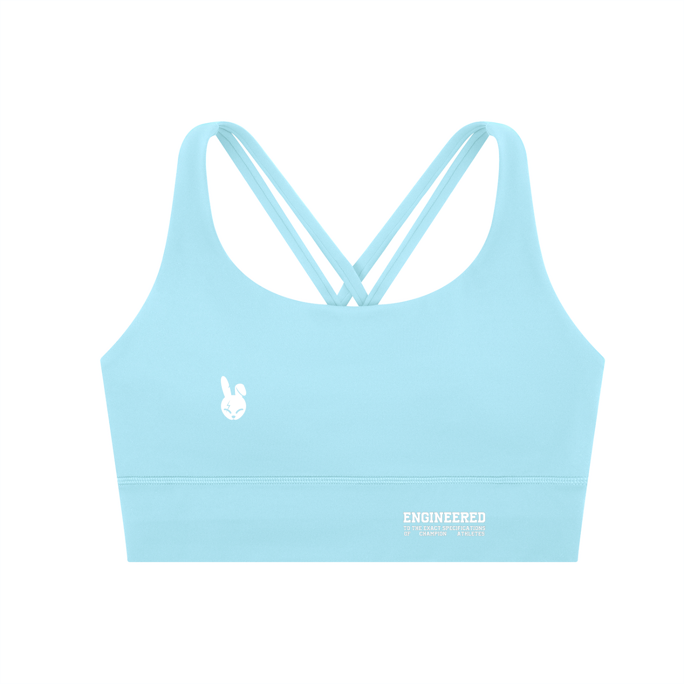 Strappy Criss-Cross Sports Bra - LIGHT LOGO