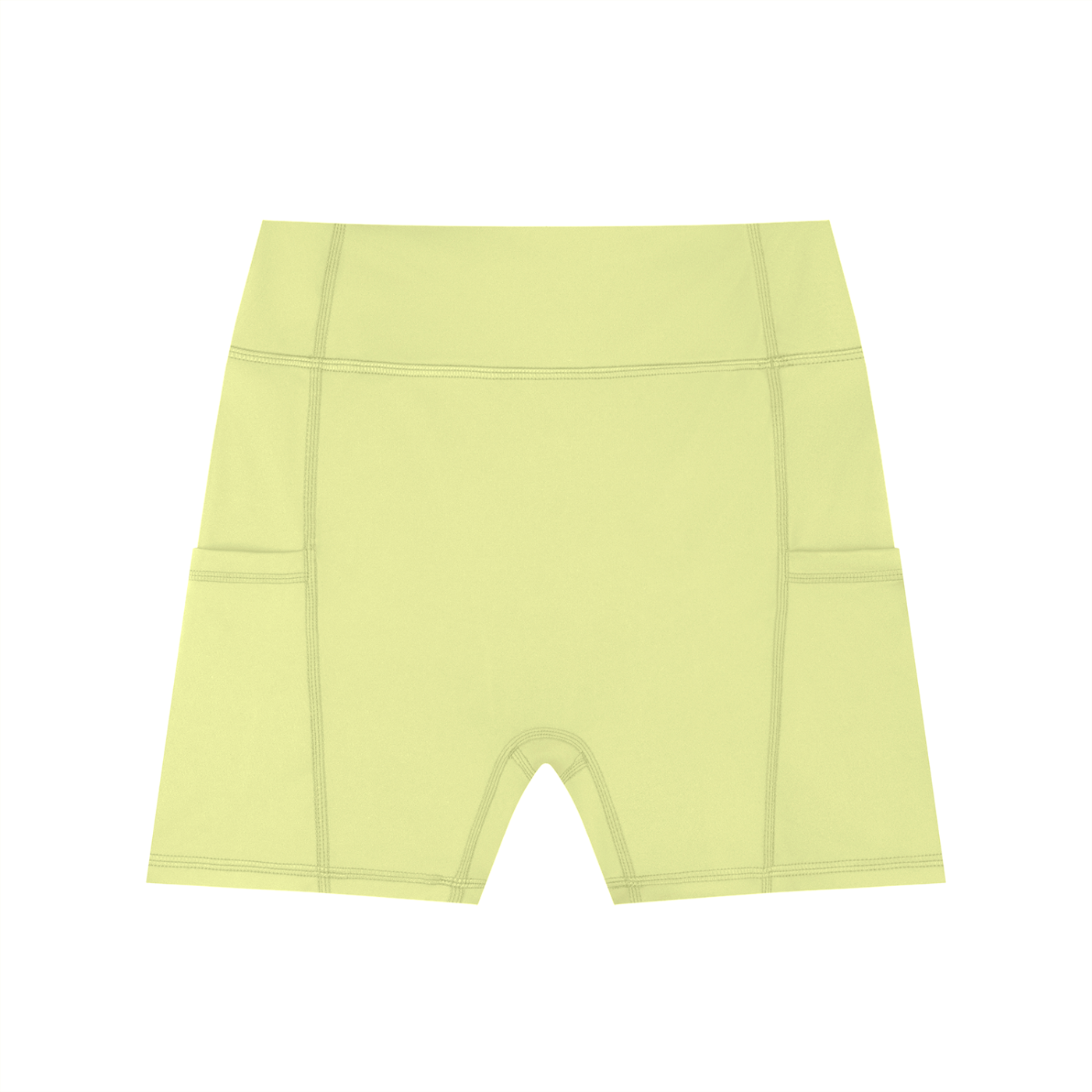 Women's High-Waisted Pocket Biker Shorts - DARK LOGO