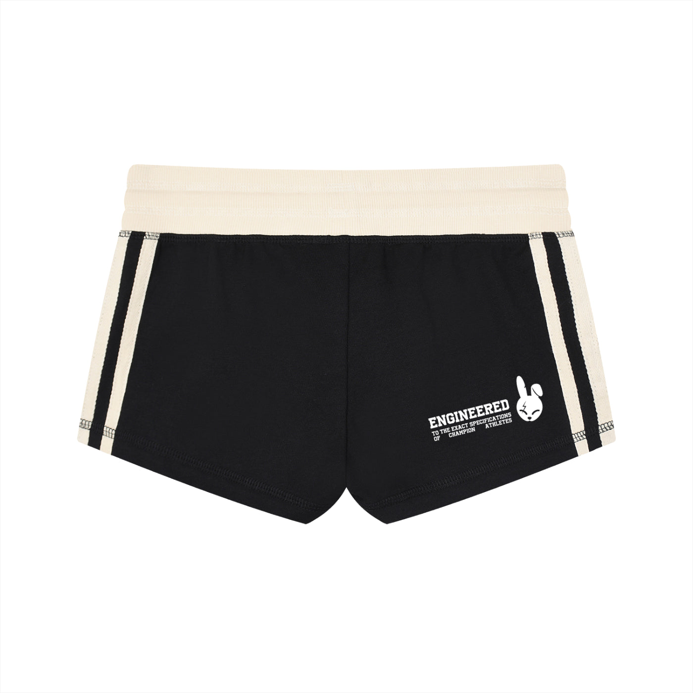 Women's Contrast Stripe Track Shorts - DARK