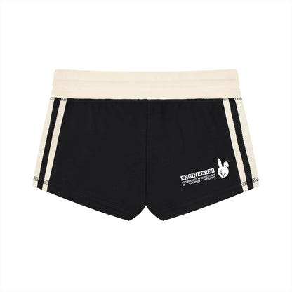 Women's Contrast Stripe Track Shorts - DARK