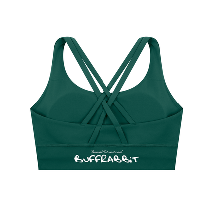 Strappy Criss-Cross Sports Bra - LIGHT LOGO