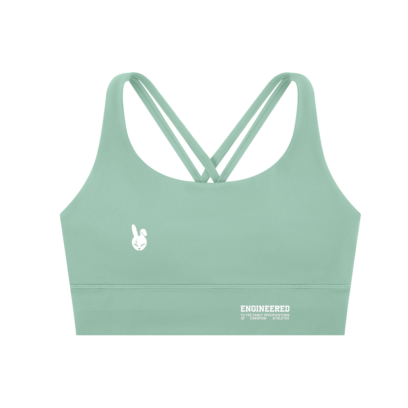 Strappy Criss-Cross Sports Bra - LIGHT LOGO