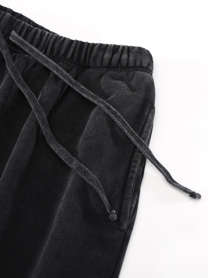 Vintage Washed Tiger Stripes Short Pants