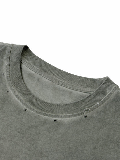 LOU FERRIGNOS V1 - Distressed Grommet Eyelet Tank Top