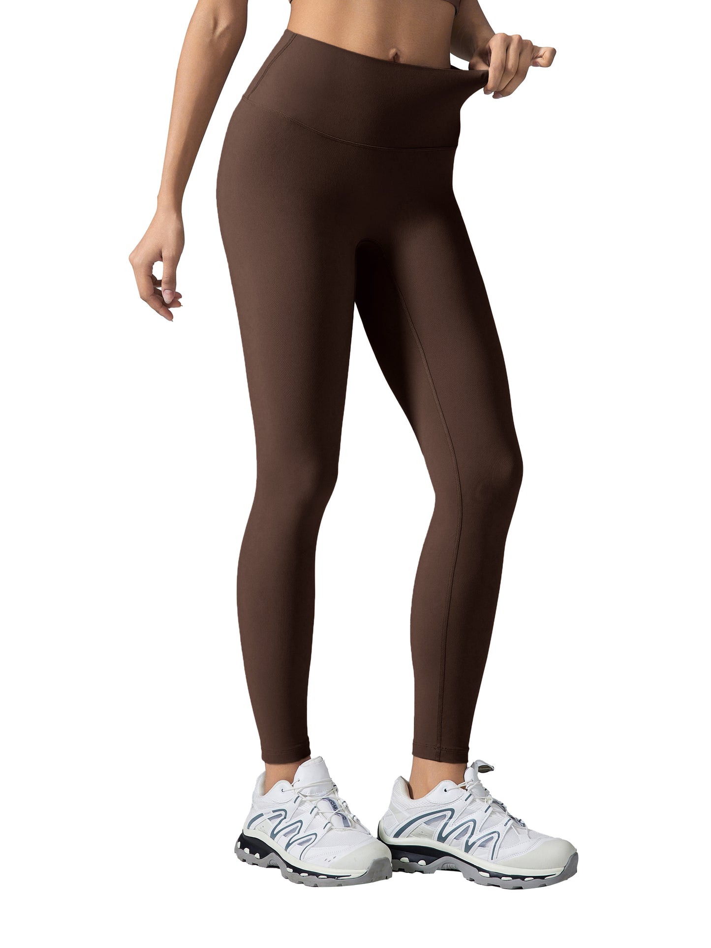 High-Waisted Yoga Leggings - DARK LOGO