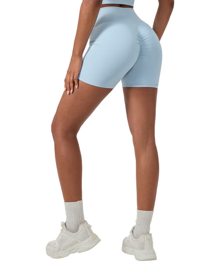 High-Waisted Blend Biker Shorts - DARK LOGO