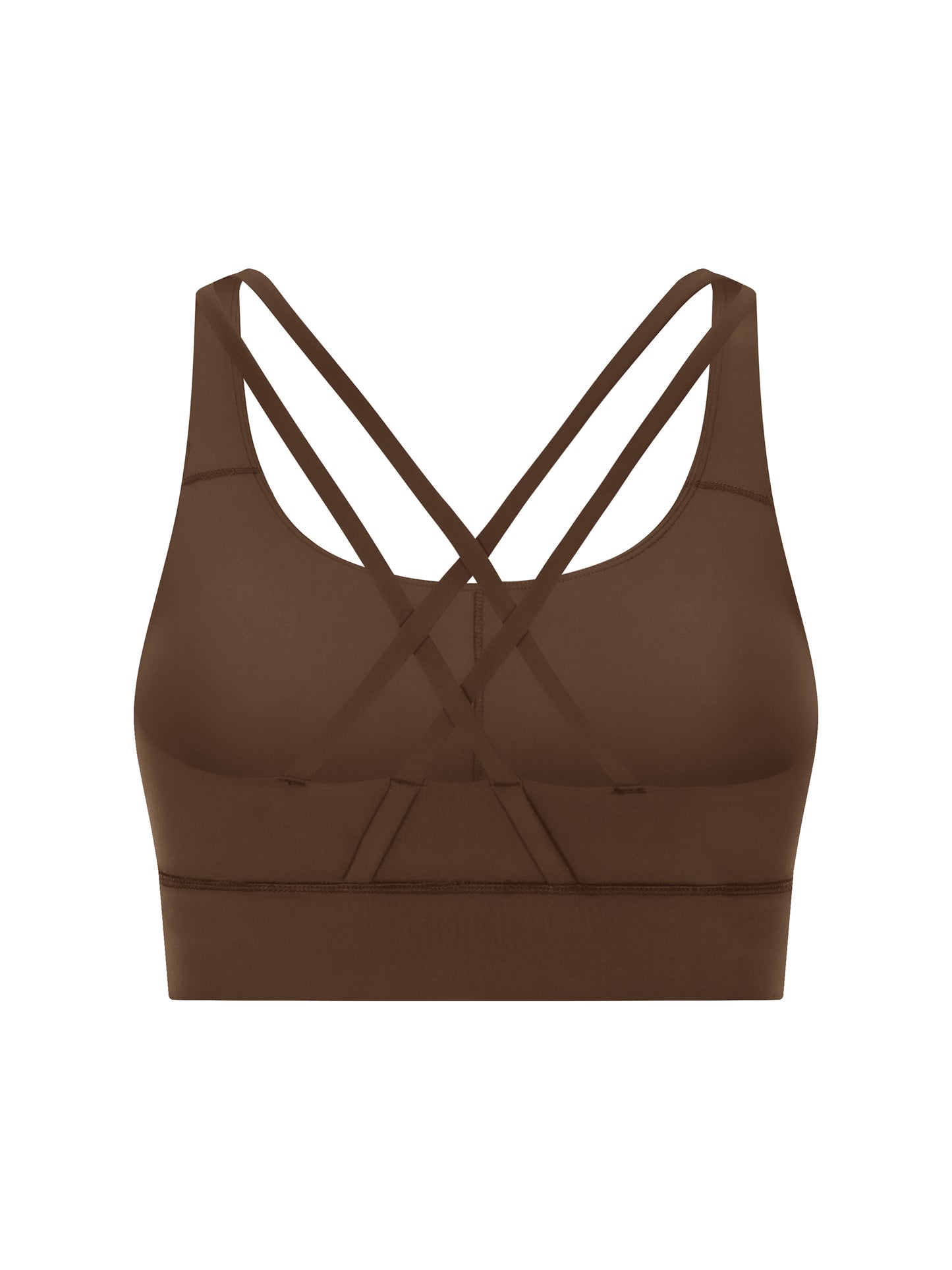 Strappy Criss-Cross Sports Bra - LIGHT LOGO