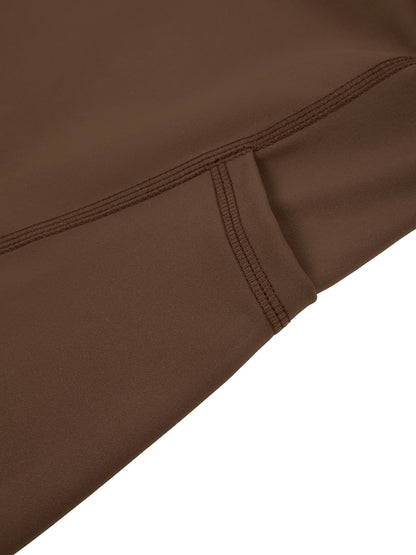 Women's High-Waisted Pocket Biker Shorts - DARK LOGO